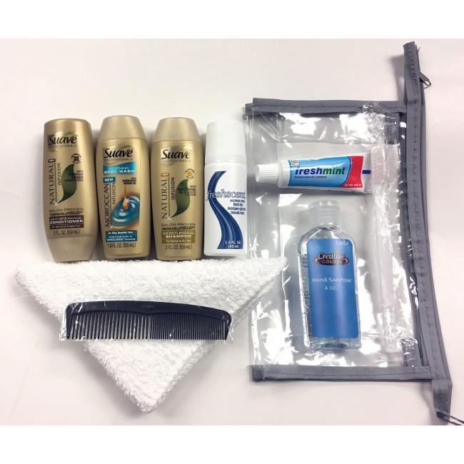 Wholesale 10 Piece Hygiene Travel Kits