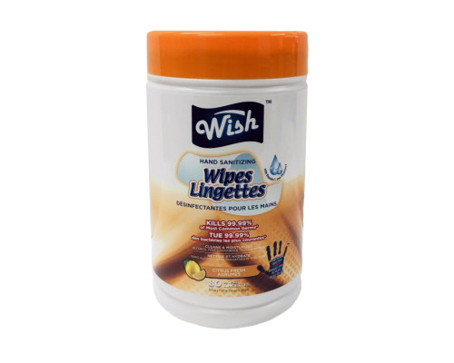 Wish Sanitizing Wipes 80 ct.
